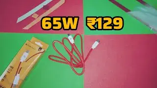 Zebronics ZEB TT65 PD charging and 65W cable | best budget C to C cable