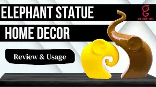 Handcrafted Modern Art Elephant Statue Showpiece Couple Piano Figures for Home Decor | GW creation