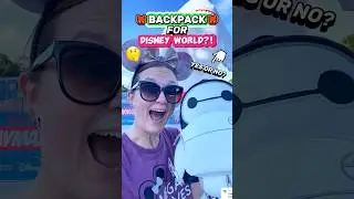 Should You Bring a Bag to Disney World?! 🎒🤔 (Disney Park Backpack Tips)