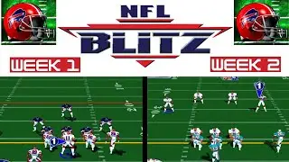 Buffalo Bills Full Season with Commentary - Weeks 1 and 2 - NFL Blitz Nintendo 64