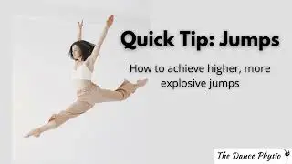 Improve your jumps for dance, ballet, gymnastics, cheer: How to jump higher!