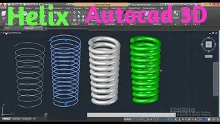 Helix Command // AutoCAD 3D Tutorial // #2
