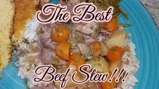 COOK WITH ME: SLOW COOKED BEEF STEW!!! TONS OF FLAVOR!!!😋