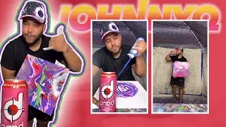 Bang Energy Inspired Spin Art! #Shorts #YouTubeShorts #SpinArt