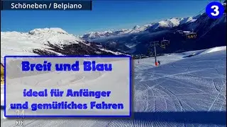Breite Anf&auml;ngerpiste in Sch&ouml;neben: Piste 3 Jochabfahrt | POV