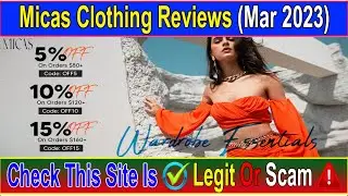 Micas Clothing Reviews (Mar 2023) Does It Have Legitimacy? Watch this Video Now! | Scam Advice