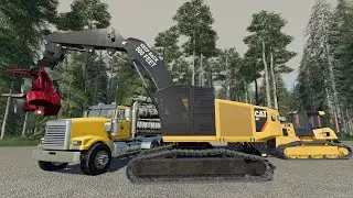 FS19 Mods - Logging In The Forest - Building A Community (Farming Simulator 19) Day 2