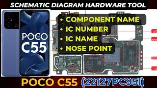 Poco C55 Poco (22127PC95I) Component Name | Comp number | IC Name | IC nose Point diagram | DMR