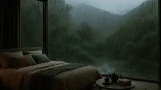 Calm Rainfall by the Garden Pond 🌧️Background Sounds for Deep Sleep, Stress Relief & Peaceful Night