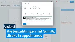 Kartenzahlungen mit SumUp direkt in appointmed