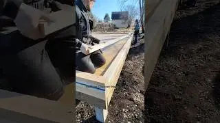 We Lay Out The Top and Bottom Trim and Temporarily Secure Them With Nails - Do You Know Why?