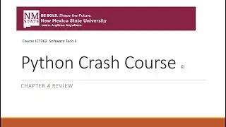 Python Crash Course Chap4