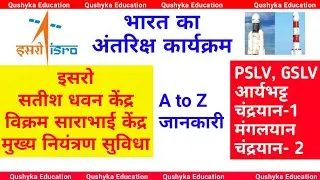 इसरो - ISRO - Indian space program || भारत का अंतरिक्ष कार्यक्रम PSLV  GSLV MK3 chandaryan gaganyan