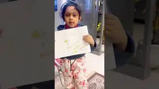 #234 Laddu made the first birthday card 🎂 #minisilife #minivlog #radheradhe #trending #shorts #yt