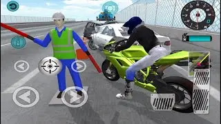 3D Driving Class 🏍️💨 Green Motorcycle Street Adventure 🚦 iOS 🚘 Android Real Touch Gameplay 2025