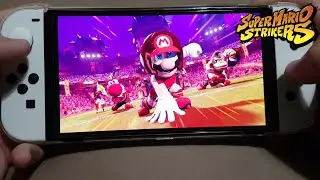 Mario Strikers: Battle League Football on Nintendo Switch OLED