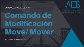 Curso AutoCAD B&aacute;sico - Comando de Modificaci&oacute;n MOVE / MOVER