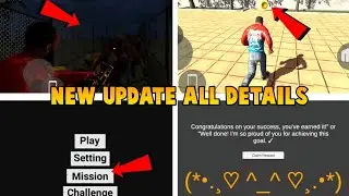 INDIAN BIKE DRIVING 3D NEW UPDATE ALL DETAILS NEW MISSION MODE 💯🔥😄