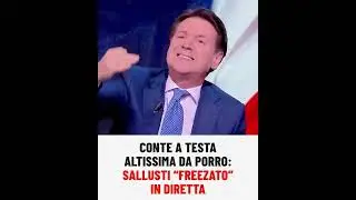 Giuseppe Conte sistema il giornalaio Sallusti a Rete4 sul Superbonus 👏