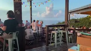 At the Windmill Bar in St. John, USVIs listening to Eva & Mark performing 10.28.24