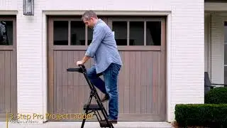 3-Step Pro-Grade Steel Project Ladder