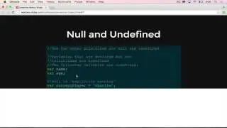 072 Introduction to JavaScript - Null and Undefined