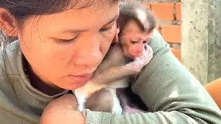 Surprise !! Mom Took The Lovely Baby LIORA To See The Crops She Planted In The Garden