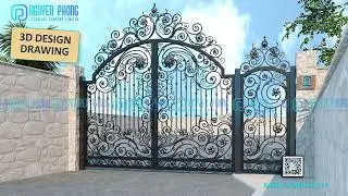 The metal gate design and walk gate for Spanish customers - NP metal Art