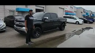 877-544-8473 22 Inch 4 Play 4P80 Black Brushed Face Wheels Chevy Silverado