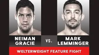 Neiman Gracie Vs Mark Lemminger Prediction Bellator 266