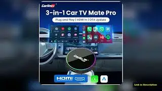 Carlinkit Car TV Mate Multimedia HDMI Adapter 3in1 Wired to Wireless CarPlay Android Auto Box HD