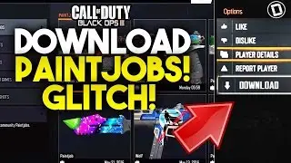HOW TO DOWNLOAD PAINTJOBS! GLITCH - Copy ANY Paintjob Popular Media GLITCH (BO3 Paintjob Glitch)