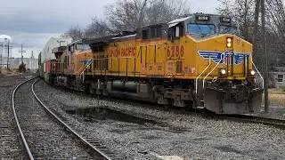 UP 6288 With Flashing Ditchlights Leads NS 219