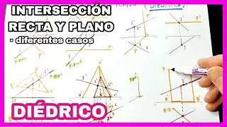 DIÉDRICO - una clase [rápida 🏃] sobre intersección❌ [recta - plano] **RESUMEN**