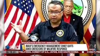 Maui's emergency management chief quits amid criticisms of wildfire response