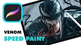 Venom Digital art | speed art | Procreate timelapse