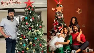 Mega family christmas celebrations | mega star cheeranjivi , sreeja kalyan , ram charan photos