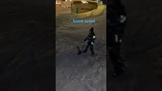 Snow scoot #automobile #smalljump #mtb #mtbreview #memes #amtb #funny #bikelife