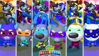 TALKING TOM HERO DASH ~ COLOUR REACTION WORLD BOSSES BATTLE VS FULL HEROES PRISON TRAPS FRIENDS SAVE