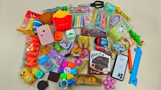 Unboxing Stationery Items & Toy Collection, school supplies stationery, pencil, pen, eraser, spinner