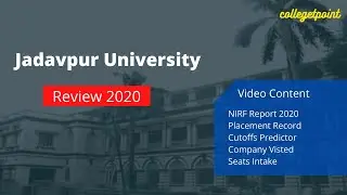 Jadavpur University 2020 | Cutoffs | NIRF | Placement (3yr Record) | Intake | Wbjee Top Institute