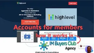 GoHighLevel for Members of IMBuyersClub - account creation in Go High Level