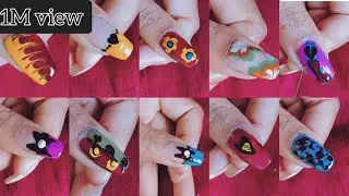 easy nails design..🌺✨❣️1 minutes Neil's design ..✨🌺#viralvideo #neilart