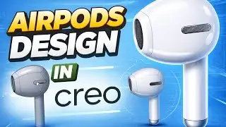 AirPods 3D Model Design in Creo with Free style feature #iphone #creoparametric #airpods #education