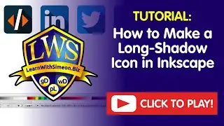 How to Make a Long Shadow Icon in Inkscape | LearnWithSimeon&reg;