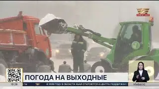 Snow, rain, and ice are forecast for Kazakhstan.
