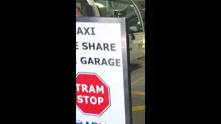 Austin Airport Parking Garage Tram to Ride Share & Taxi Area