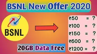 #bsnl BSNL New Offer 2020 | BSNL New Best Plans Unlimited Calling & 4G Data || bsnl validity plan