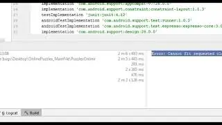 حل خطأ الغرادل gradle  للرسالة Error Cannot fit requested classes in a single dex file