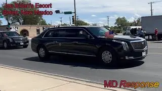 President Joe Biden's Escort in Belen, New Mexico - 8/9/2023 [HD REUPLOAD]